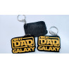 Brelok BEST DAD IN THE GALAXY druk 3D PLA - 1 szt + łańcuszek