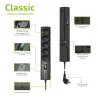 Listwa przeciwprzepięciowa EVER Classic 3 m