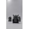 4 figurki rycerzy w stylu fantasy, pionki do gier