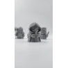 4 figurki rycerzy w stylu fantasy, pionki do gier